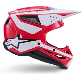 Мотокрос каска ALPINESTARS SM3 HEAT RED/WH/BLK