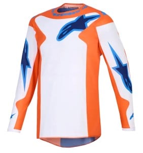 Мотокрос джърси Alpinestars FLUID GRID ORAN/BLUE