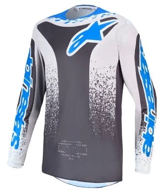 Мотокрос джърси ALPINESTARS FLUID DRAG GRY/LIL/BLU