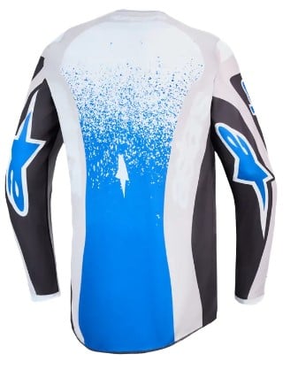 Мотокрос джърси ALPINESTARS FLUID DRAG GRY/LIL/BLU