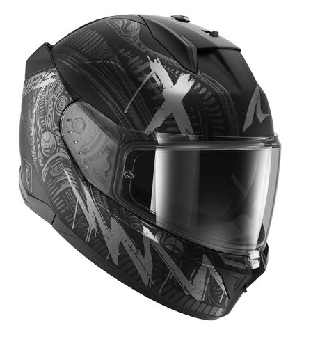 Каска SHARK D-SKWAL 3 SHIEVER MAT BLACK/GREY