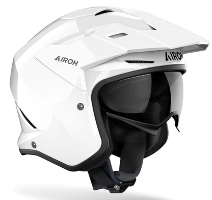 Kаска за скутер AIROH Kombakt WHITE Gloss