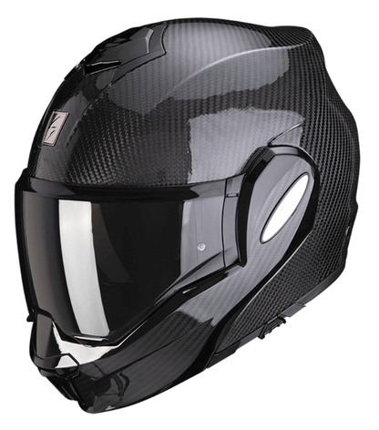 Модуларна каска SCORPION Exo-Tech Evo Carbon SOLID BLACK