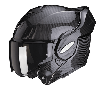 Модуларна каска SCORPION Exo-Tech Evo Carbon SOLID BLACK