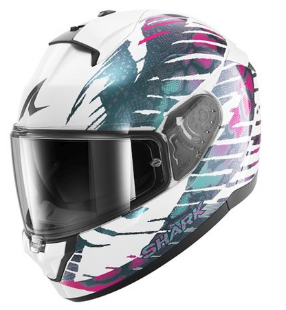 Каска SHARK RIDILL 2 REPTAIA BLUE/PURPLE/WHITE