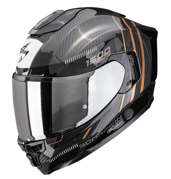 Каска SCORPION EXO-1500 CARBON AIR ZITY Black-Copper