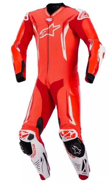Кожен екип ALPINESTARS GP TECH V5 FLUO RED/WHITE