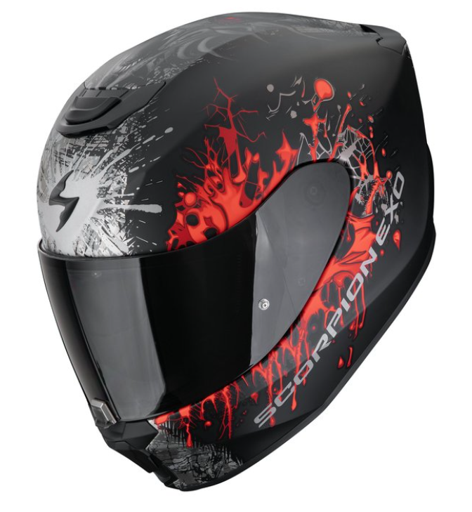 Каска SCORPION EXO-391 WOLF Matt Black-Red