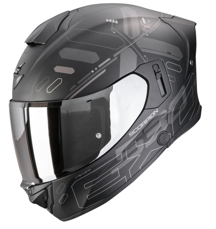 Каска SCORPION EXO-530 AIR FOND Matt Black-Silver