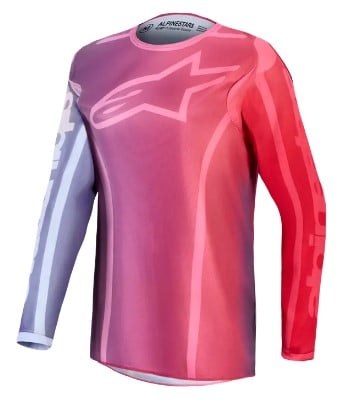 Дамско мотокрос джърси Alpinestars FLUID KEPLER PUR/RED