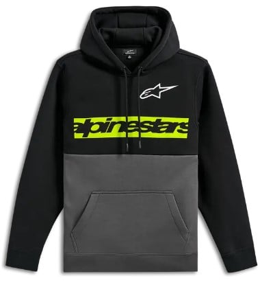 Мото суитшърт ALPINESTARS PO PARALLEL BLACK/GUNM