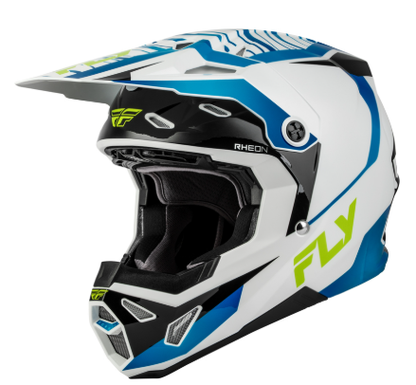 Мотокрос каска FLY RACING Formula CP Charge -White/Blue/Black