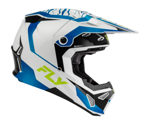 Мотокрос каска FLY RACING Formula CP Charge -White/Blue/Black