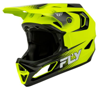 Детска вело каска FLY RACING Rayce Sonar - Hi-Vis/Black/White