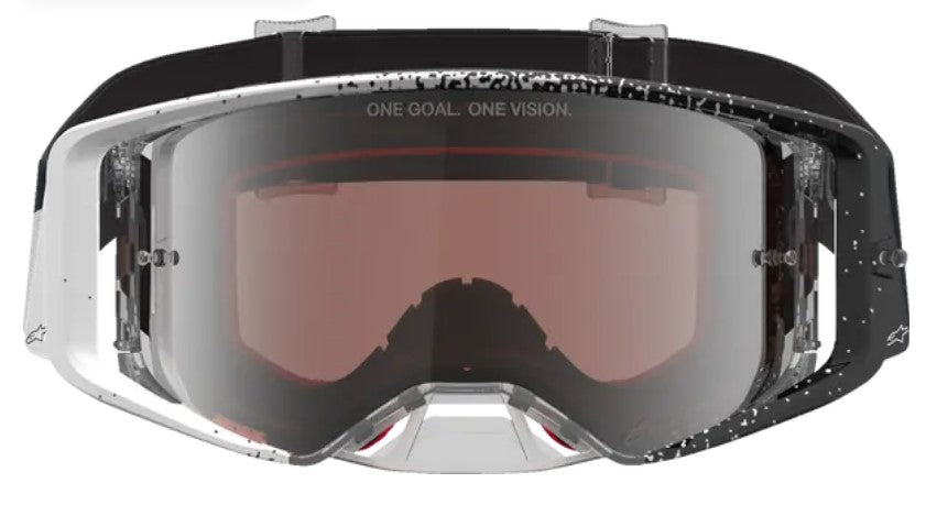 Мотокрос очила ALPINESTARS SUPERTECH HITEN WHT BLACK MIRROR-SILVER