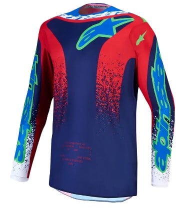 Детско мотокрос джърси Alpinestars FLUID DRAG BL/NV/RD/WH
