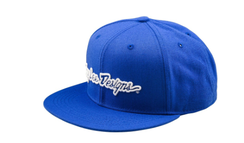 Шапка TROY LEE DESIGNS Flat Bill Snapback Signature - BLUE