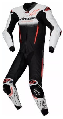 КОЖЕН ЕКИП ALPINESTARS GP-R7 1-PC WHT/BLK/RD