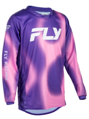Детска мотокрос блуза FLY RACING Kinetic Torch Purple/Pink