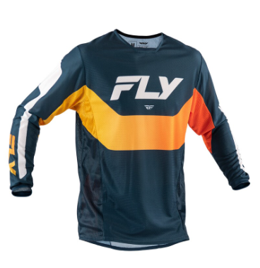 Мотокрос блуза FLY RACING Kinetic Mesh Jersey Navy / Orange