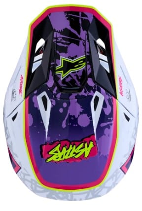 Мотокрос каска ALPINESTARS SM7 BLASTER PUR/PNK/WH