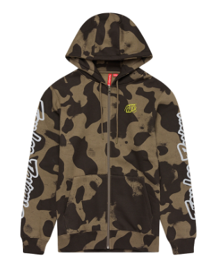 Суитшърт TROY LEE DESIGNS Zip Up Branded - Olive Camo