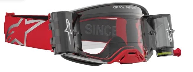 Мотокрос очила ALPINESTARS SUPERTECH FIRMA ROLL OFF RED/SIL/CLR
