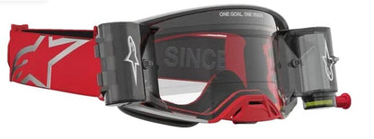 Мотокрос очила ALPINESTARS SUPERTECH FIRMA ROLL OFF RED/SIL/CLR