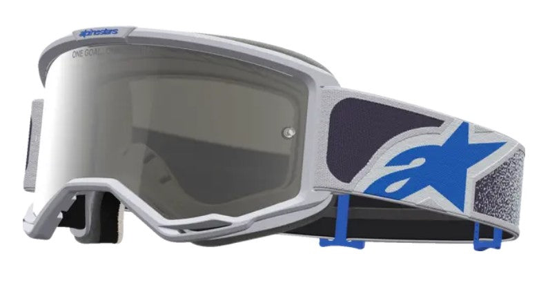 Мотокрос очила ALPINESTARS VISION 5 DRAG LIL/BLU/MIRR-SILVER