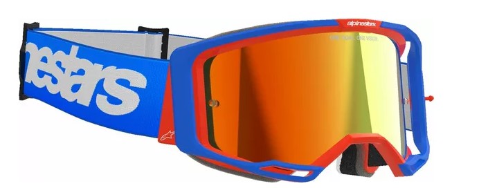 Мотокрос очила ALPINESTARS VISION 8 WORDMARK BL/ORG MIRROR-RED