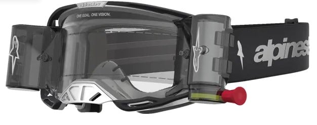 Мотокрос очила ALPINESTARS VISION 8 AMBER ROLL-OFF BK/SLVR
