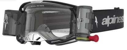 Мотокрос очила ALPINESTARS VISION 8 AMBER ROLL-OFF BK/SLVR