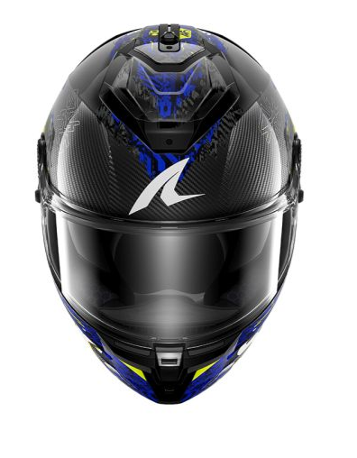 Каска SHARK SPARTAN GT PRO CARBON SPEED-VIB BLACK/BLUE/YELLOW