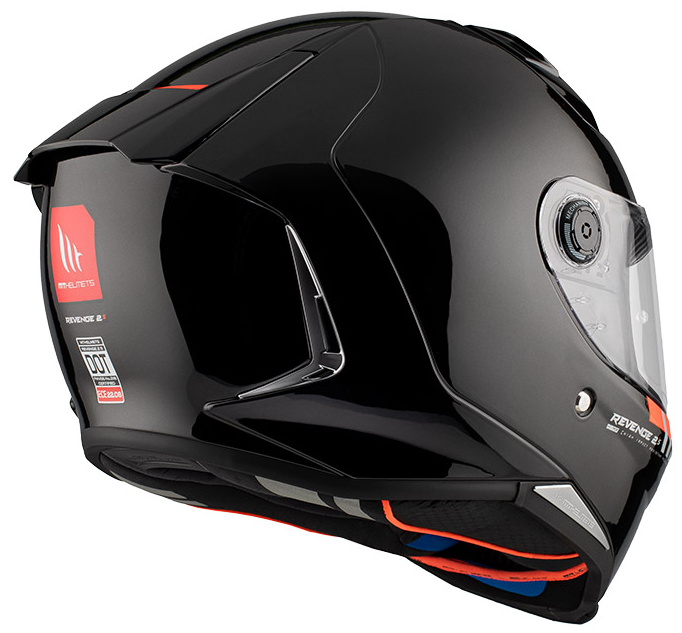 Каска MT REVENGE 2 S SOLID A1 GLOSS BLACK