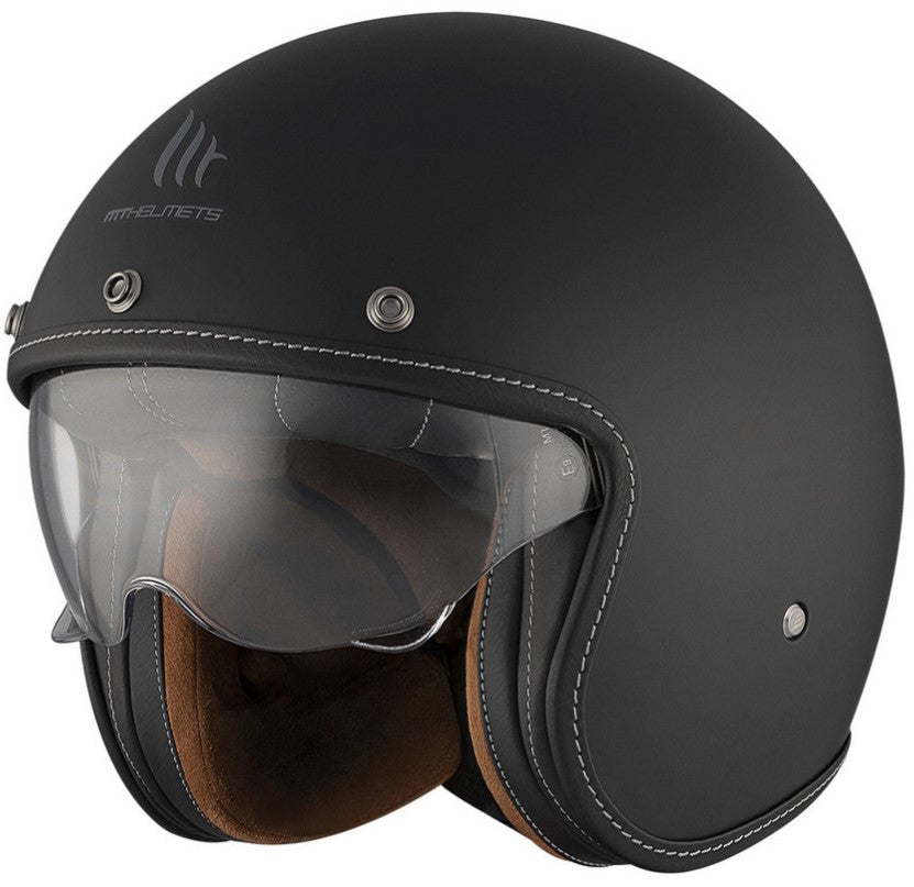 Каска за скутер MT LE MANS 2 S SV SOLID A1 MATT BLACK