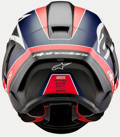 Каска ALPINESTARS Supertech R10 Team Black/Carb/Blå/White