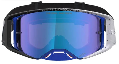 Мотокрос очила ALPINESTARS SUPERTECH HITEN BLK BLITHE BLU MIRROR-BLUE