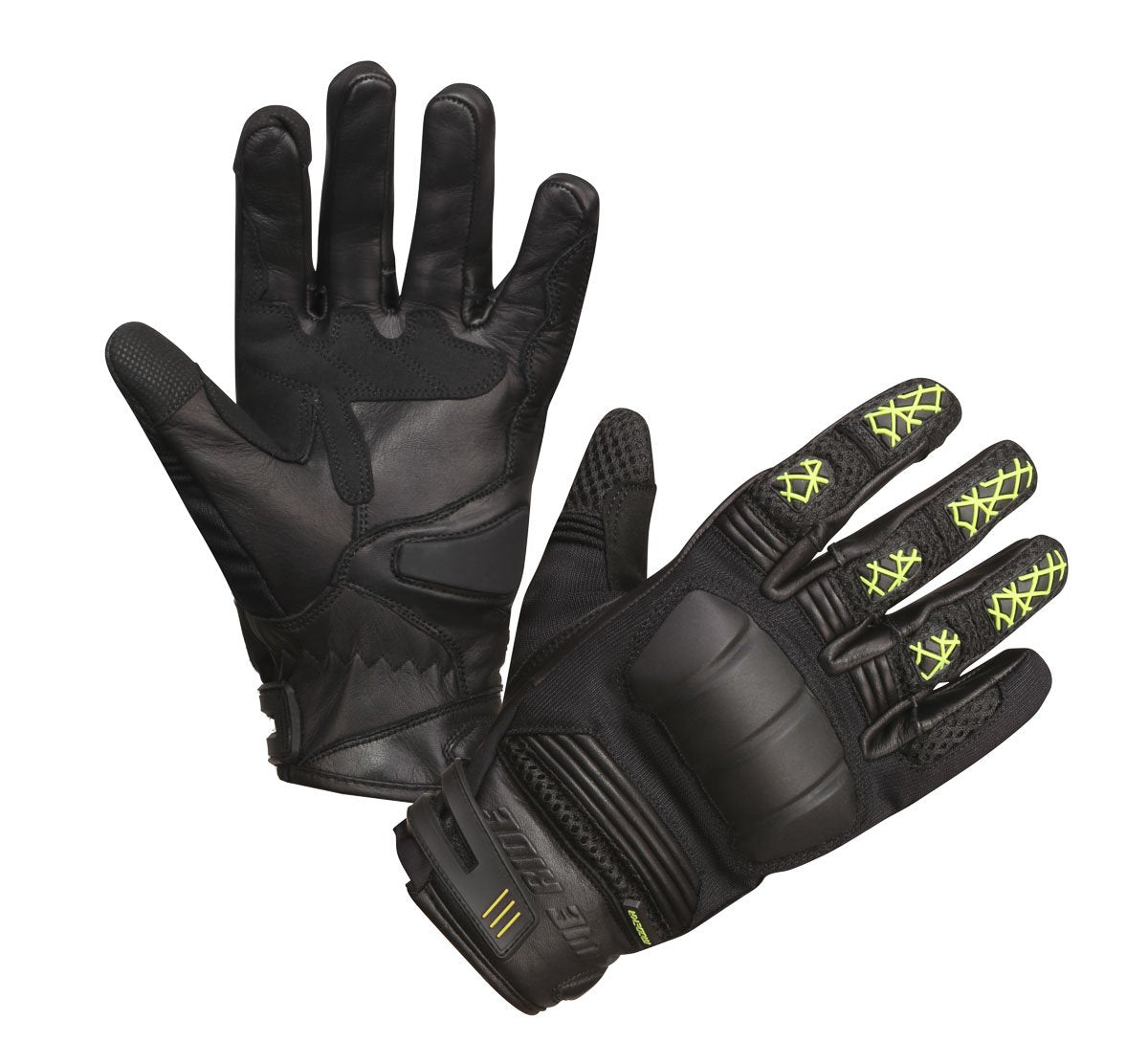 Мото ръкавици Modeka Ennos Black/Yellow