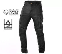 Мото дънки TRILOBITE 25604 ACID SCRAMBLER BLACK DOUBLELAYER AAA