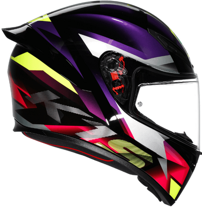 Каска AGV K1 S FASTLAP BLACK/PURPLE/PINK