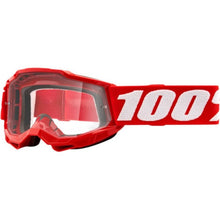 Мотокрос очила 100% Strata 2 Red Clear - Прозрачна леща