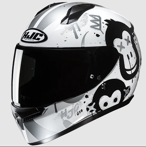 Каска HJC C10 GETI WHITE/BLACK