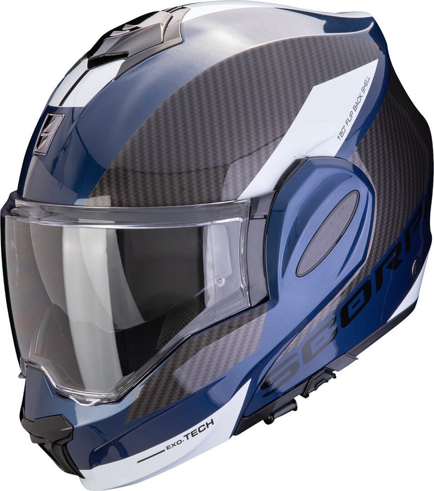 Каска Scorpion Exo-Tech Evo Team Blue/Black/White