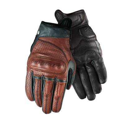 Мото ръкавици SHIMA CALIBER BLACK/BROWN/GRAY