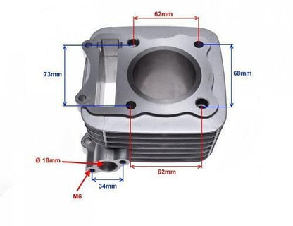 ЦИЛИНДЪР К-Т SUZUKI GN125/DR125