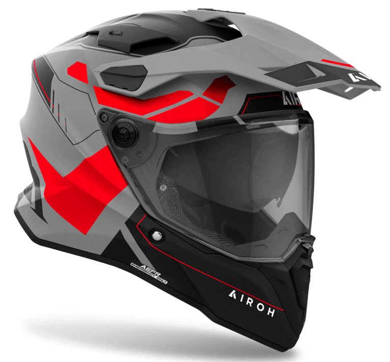 Каска AIROH COMMANDER 2 REVEAL RED FLUO MATT
