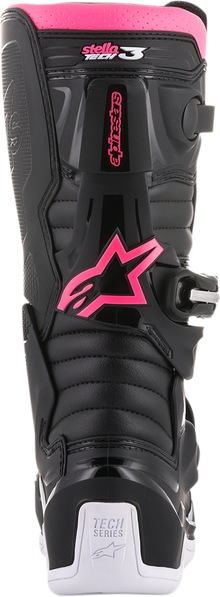 Дамски мотокрос ботуши ALPINESTARS Stella Tech 3 BLACK/WHITE/PINK