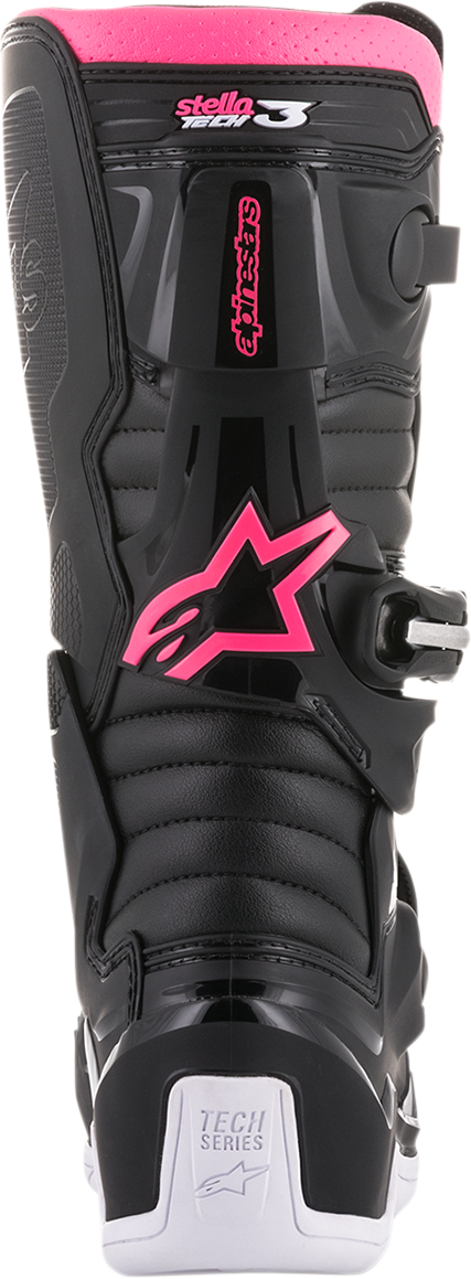 Дамски мотокрос ботуши ALPINESTARS Stella Tech 3 BLACK/WHITE/PINK