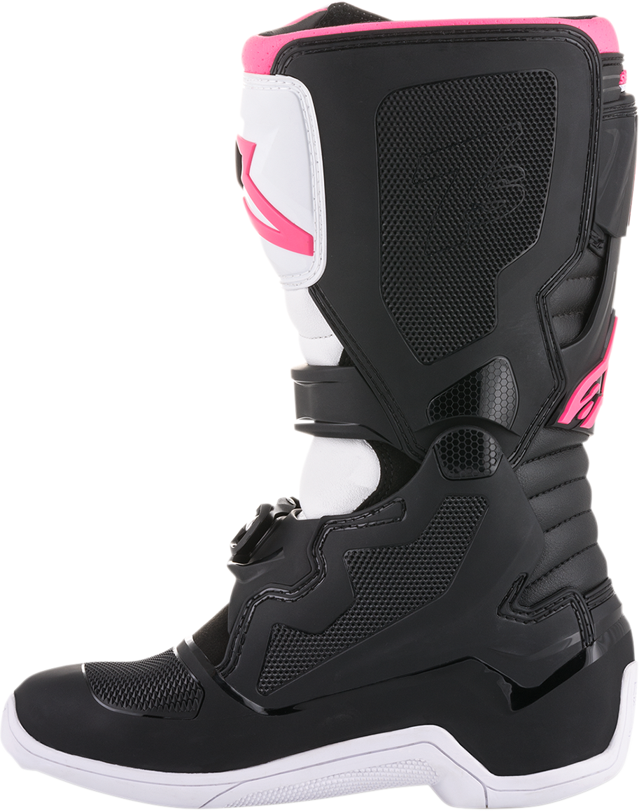 Дамски мотокрос ботуши ALPINESTARS Stella Tech 3 BLACK/WHITE/PINK