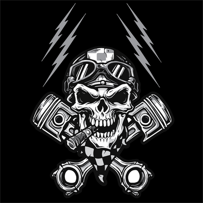 Кърпа за глава FLYDANNA COTN BIKER SKULL